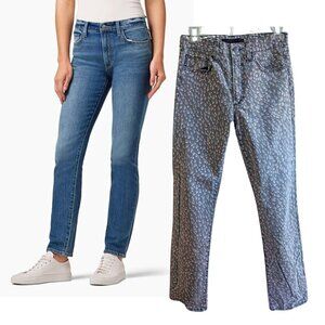 Rare Retro 90s Print JOE'S JEANS Luna Garcia Gray HighRise Cigarette Jeans Sz 27